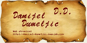 Danijel Dumeljić vizit kartica